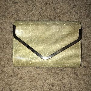 EUC Gold sparkly clutch